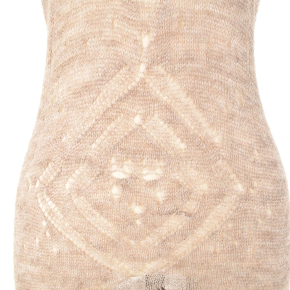 ❌SOLD❌Nanette Lepore Sheer Pointelle Sweater Tunic - Picture 3 of 6